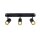 SLV 1008708 NOBLO® Wand- und Deckenaufbauleuchte triple rund 2000-3000 K 22 W Dim-to-Warm PHASE 36° schwarz