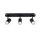 SLV 1008708 NOBLO® Wand- und Deckenaufbauleuchte triple rund 2000-3000 K 22 W Dim-to-Warm PHASE 36° schwarz