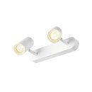 SLV 1008710 NOBLO® Wand- und Deckenaufbauleuchte double rund 3000 K 12 W PHASE 32° weiß