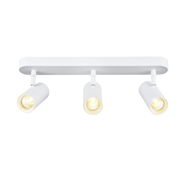SLV 1008711 NOBLO® Wand- und Deckenaufbauleuchte triple rund 3000 K 19 W PHASE 32° weiß