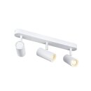 SLV 1008711 NOBLO® Wand- und Deckenaufbauleuchte triple rund 3000 K 19 W PHASE 32° weiß