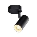 SLV 1008712 NOBLO® Wand- und Deckenaufbauleuchte single rund 3000 K 6 W PHASE 32° schwarz