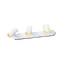 SLV 1008717 NOBLO® Wand- und Deckenaufbauleuchte triple rund 2700 K 19 W PHASE 32° weiß