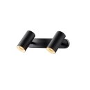 SLV 1008719 NOBLO® Wand- und Deckenaufbauleuchte double rund 2700 K 12 W PHASE 32° schwarz