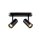 SLV 1008719 NOBLO® Wand- und Deckenaufbauleuchte double rund 2700 K 12 W PHASE 32° schwarz