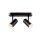 SLV 1008719 NOBLO® Wand- und Deckenaufbauleuchte double rund 2700 K 12 W PHASE 32° schwarz