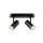 SLV 1008719 NOBLO® Wand- und Deckenaufbauleuchte double rund 2700 K 12 W PHASE 32° schwarz