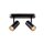 SLV 1008719 NOBLO® Wand- und Deckenaufbauleuchte double rund 2700 K 12 W PHASE 32° schwarz