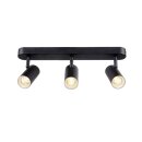 SLV 1008720 NOBLO® Wand- und Deckenaufbauleuchte triple rund 2700 K 19 W PHASE 32° schwarz