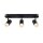 SLV 1008720 NOBLO® Wand- und Deckenaufbauleuchte triple rund 2700 K 19 W PHASE 32° schwarz