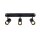 SLV 1008720 NOBLO® Wand- und Deckenaufbauleuchte triple rund 2700 K 19 W PHASE 32° schwarz