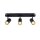 SLV 1008720 NOBLO® Wand- und Deckenaufbauleuchte triple rund 2700 K 19 W PHASE 32° schwarz