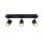 SLV 1008720 NOBLO® Wand- und Deckenaufbauleuchte triple rund 2700 K 19 W PHASE 32° schwarz