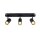SLV 1008720 NOBLO® Wand- und Deckenaufbauleuchte triple rund 2700 K 19 W PHASE 32° schwarz