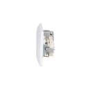 Busch-Jaeger Busch-balance SI Set: 1x Rutenbeck Anschlussdose flex 136104030 mit Zentralscheibe + 2x 20 EUC-914 SCHUKO® Steckdosen-Einsatz + 1x 1723-914 3-fach Rahmen Alpinweiß
