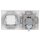 Busch-Jaeger Busch-balance SI Set: 1x Rutenbeck Anschlussdose 136104070 UAE-Cat.6A iso-8/8 Up 0 + Zentralscheibe + 1x Telefondose TAE 3x6 NFN Up0 rw + Zentralscheibe + 1x 1722-914 2-fach Rahmen Alpinweiß