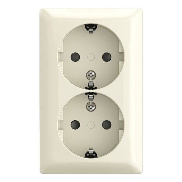 Busch-Jaeger 202 EAPBJ-522 SCHUKO® Doppelsteckdose Safety+ Aufputz 2TKA00005532