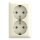 Busch-Jaeger 202 EAPBJ-522 SCHUKO® Doppelsteckdose Safety+ Aufputz 2TKA00005532