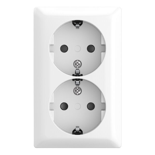 Busch-Jaeger 202 EAPBJ-524 SCHUKO® Doppelsteckdose Safety+ Aufputz 2TKA00005531