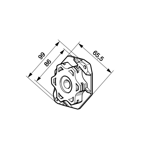 Somfy NHK-Kompakt Adapterlager 9910051