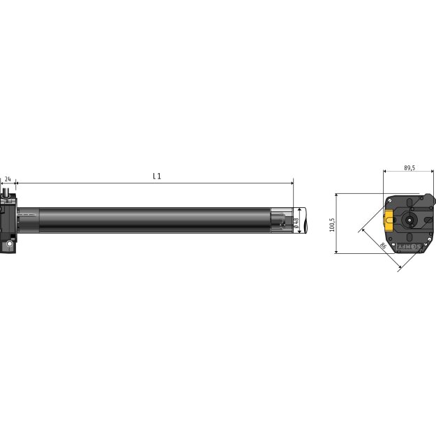 Somfy Rohrmotor LT 50 Mariner 1242773