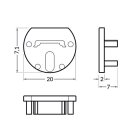 Brumberg 53090070 Endkappen-Set zu LED-Anbauprofil...