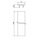 Brumberg 87133680 Eindringschutz zu ONETRACK 1000 mm silber