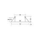Brumberg 81201250 Reduzierring alu matt Durchmesser 110...