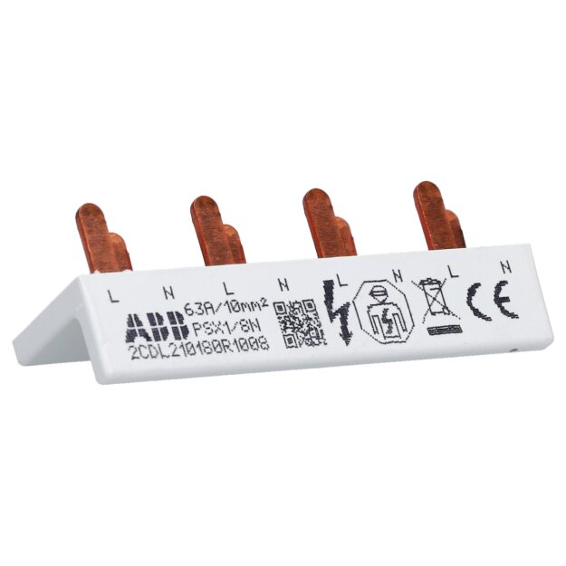 ABB PSX1/8N Phasenschiene FlexLine 1P+N 8Pins 4 TE 10qmm 2CDL210180R1008