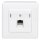 Rutenbeck UAE - Cat. 6A iso Universal-Anschlussdose / Datendose LAN mit Unterputz-Abdeckung reinweiß 136112030 + Aufputz-Gehäuse 13511503, 1-fach RJ45, 10 Gbit/s, geschirmt