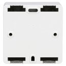 Rutenbeck UAE - Cat. 6A iso Universal-Anschlussdose / Datendose LAN mit Unterputz-Abdeckung reinweiß 136112070 + Aufputz-Gehäuse 13511503, 2-fach RJ45, 10 Gbit/s, geschirmt