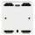 Rutenbeck UAE - Cat. 6A iso Universal-Anschlussdose / Datendose LAN mit Unterputz-Abdeckung reinweiß 136112070 + Aufputz-Gehäuse 13511503, 2-fach RJ45, 10 Gbit/s, geschirmt