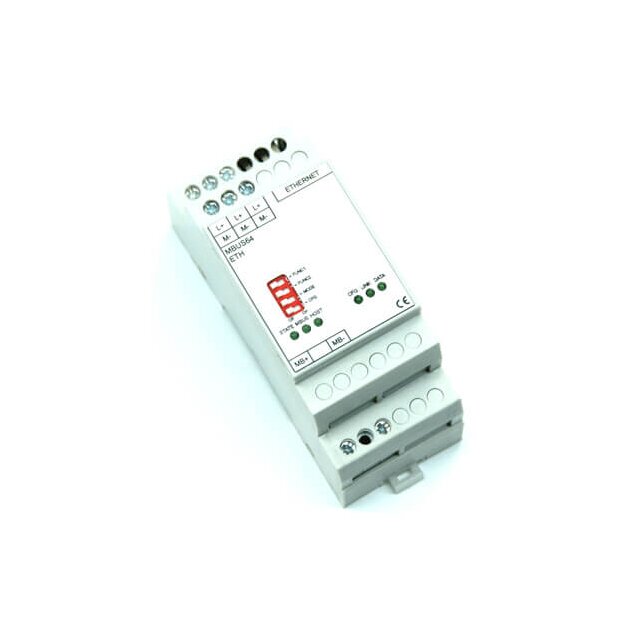 ABB 1SDA127116R1 AZS-PW-MB48 Ethernet-Pegelwandler auf M-Bus für 48 Endgeraete 12-48VDC