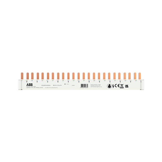 ABB 2CDL803141R1024 BB-SU 3/24/10 - Phasenschiene 3-phasig  10mm²  24 PINs für S200C