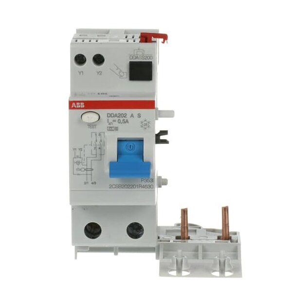 ABB 2CSB202201R4630 DDA202AS-63/0 5 FI-Block für S202 2P Typ A 63A 500mA selektiv
