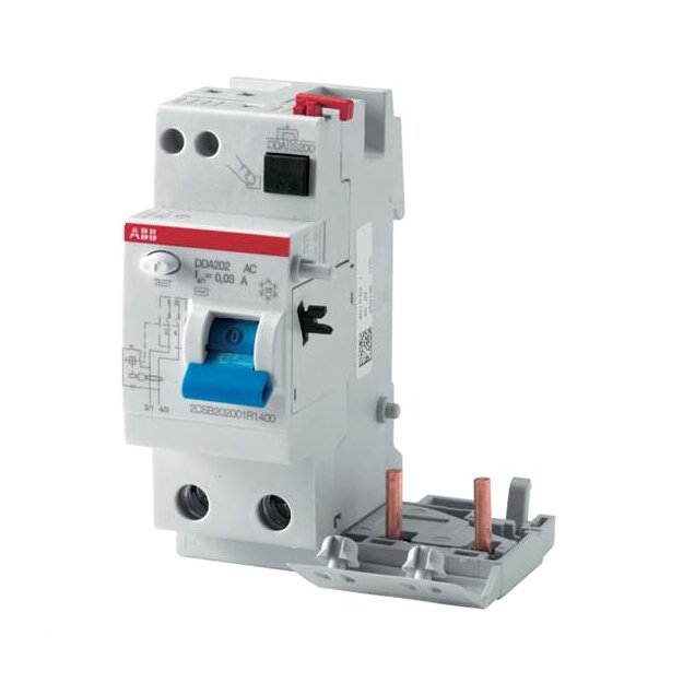 ABB 2CSB202199R1400 DDA202A-40/0 03 FI-Block Typ A 110V RCU 2P 40A 30mA für 110V AC-Netz