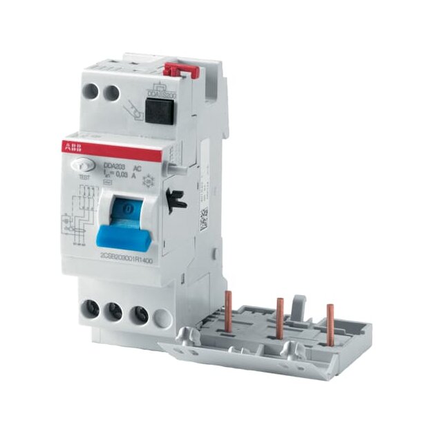 ABB 2CSB203401R1630 DDA203A-63/0 03AP-R FI-Block für S203 3P Typ A 63A 30mA kurzzeitverzögert