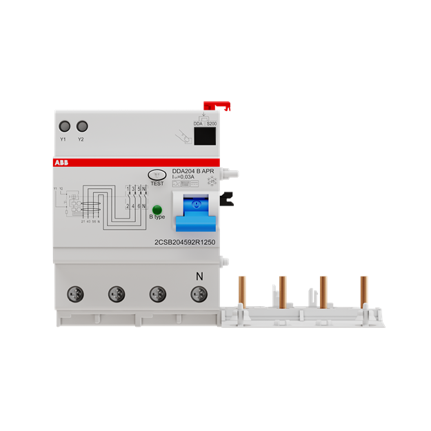 ABB 2CSB204592R1250 DDA204 B APR 25/0 03 FI-Block für S204 4P allstromsensitiv 25A 30mA