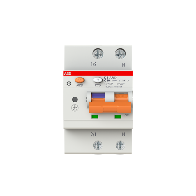 ABB 2CSA275103R1104 AFDD+FI/LS DS-ARC1MA-C10/0 03  10kA  3TE Fehlerlichtbogen-Schutzeinrichtung+FI/LS