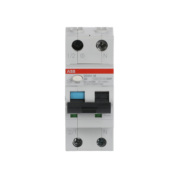 ABB 2CSR275580R1064 DS201MF-C6/0 03 FI/LS-Schalter 10kA  1P+N  Typ F  C 6  30mA