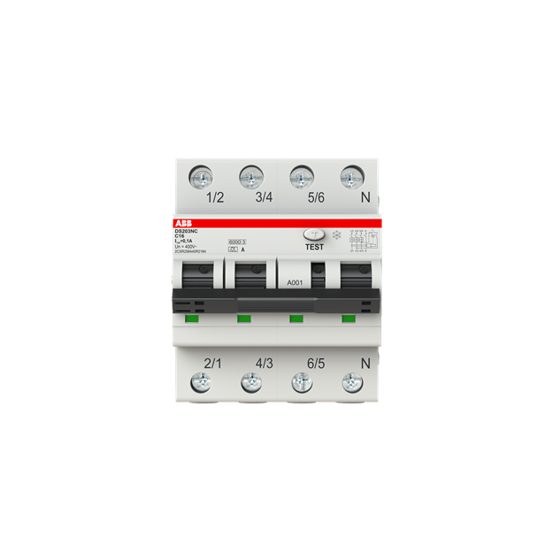 ABB 2CSR256440R2164 DS203NC C16 APR100 FI/LS-Schalter Icn = 6.000 A nach IEC/EN 61009-1