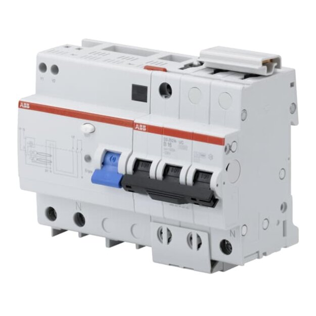 ABB 2CDR272568R1637 DS252N-UC-K63/0 03 FI/LS-Kombination  Typ B  10 kA  2P/N-UC  K 63 A  30 mA