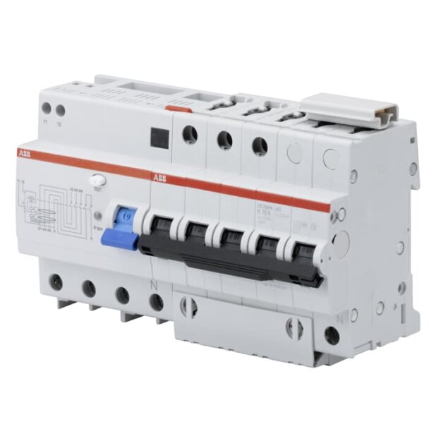 ABB 2CDR274568R3165 DS254N-UC-B16/0 3 FI/LS-Kombination  Typ B  10 kA  4P/N-UC  B 16 A  300 mA