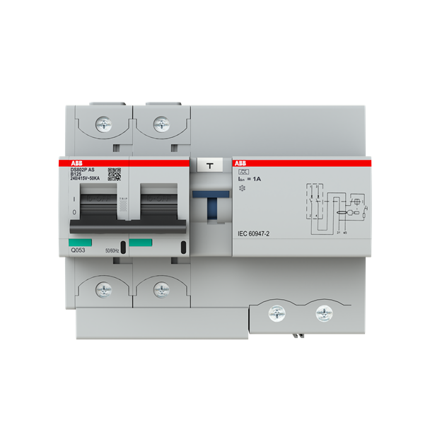 ABB 2CCG001322R0001 DS802P-B125/1AS FI/LS-Kombination Icu=50kA  240/415V AC  selektiv