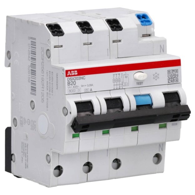 ABB 2CSR256192R1205 DSX203NCA-B20/0 03 Flexline FI/LS-Schalter 6kA  3P+N  Typ A  B 20  30mA