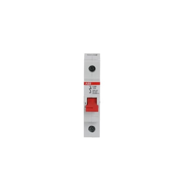 ABB 2CDE281001R0100 E201/100R Trennschalter 1P 100A Schaltgriff rot