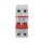 ABB 2CDE282001R0100 E202/100R Trennschalter 2P 100A Schaltgriff rot