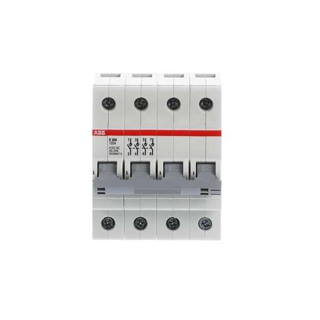 ABB 2CDE284001R1125 E204/125G Trennschalter 4P 125A Schaltgriff grau
