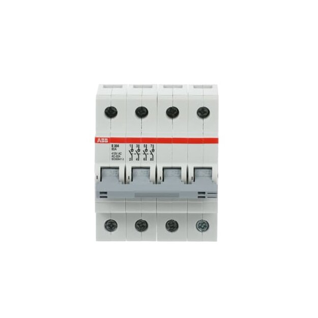 ABB 2CDE284001R1080 E204/80G Trennschalter 4P 80A Schaltgriff grau