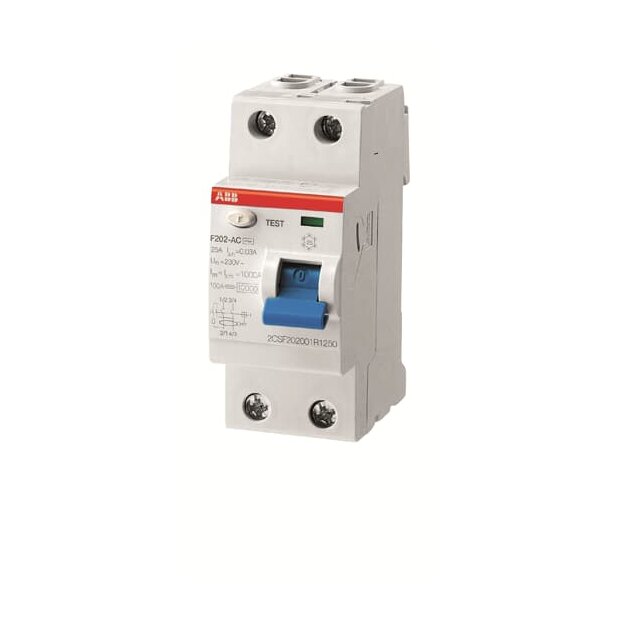 ABB 2CSF202201R4900 F202AS-100/0 5 FI-Schutzschalter 2P Typ A 100A 500mA selektiv
